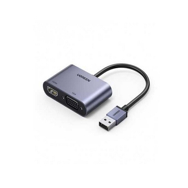 UGreen HDMI to VGA + HDMI Converter - 40744